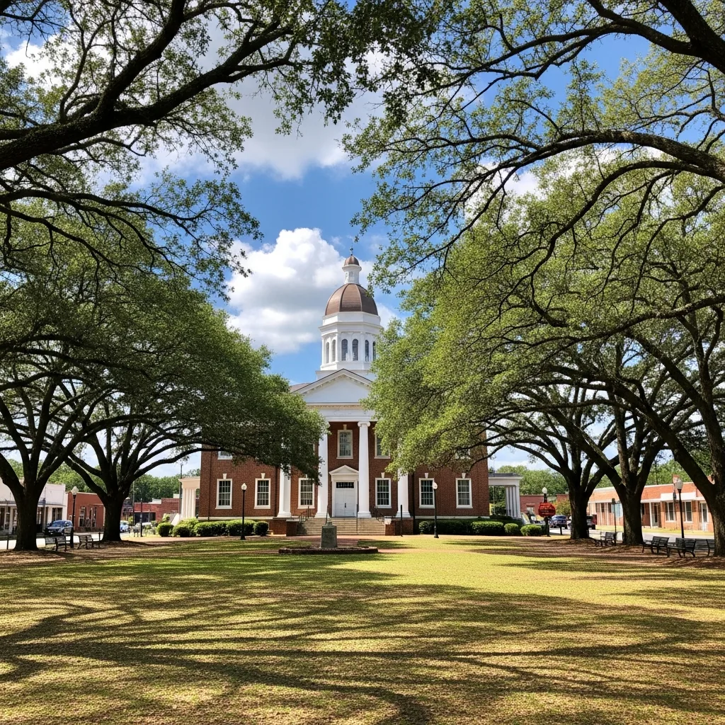 Historic Camilla, GA courthouse square — served by NU Drive Cleaning