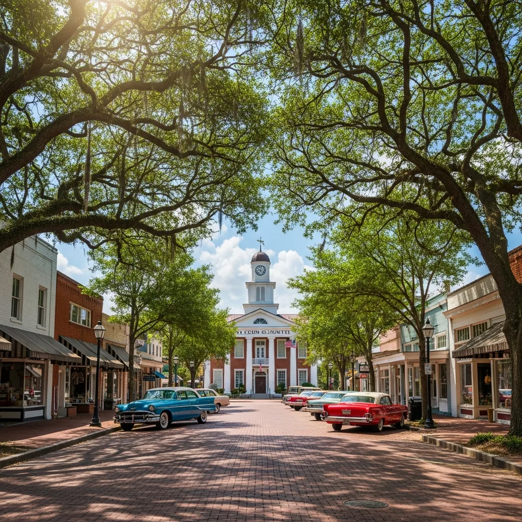 Historic Monticello, FL courthouse square — served by NU Drive Cleaning
