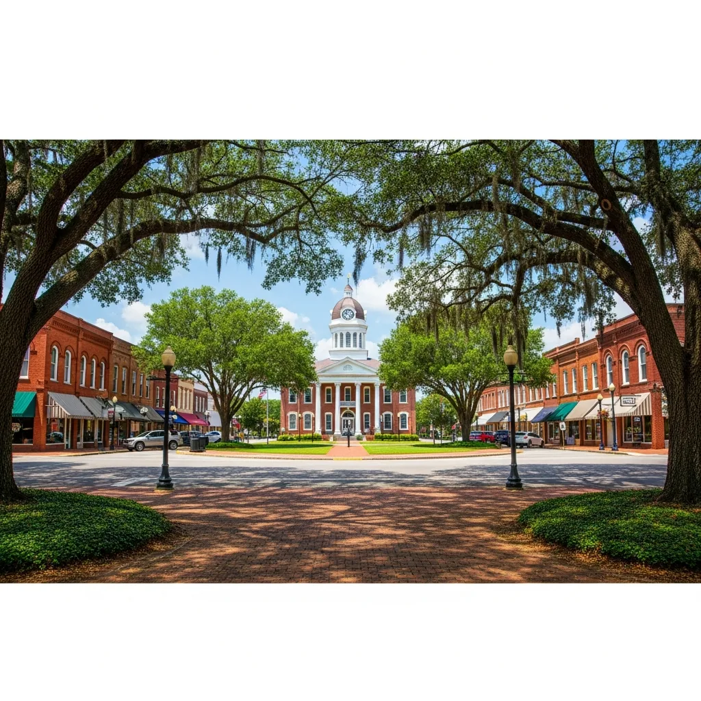 Historic Moultrie, GA courthouse square — served by NU Drive Cleaning