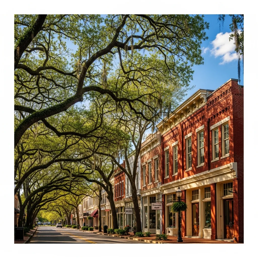 Historic downtown Thomasville, GA — the Rose City — served by NU Drive Cleaning